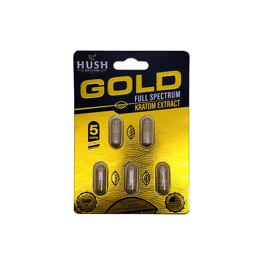 Hush Kratom Gold Extract Capsules