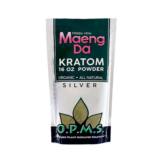O.P.M.S. Green Maeng Da Silver Kratom Powder