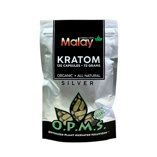 O.P.M.S. Green Malay Silver Kratom Capsules