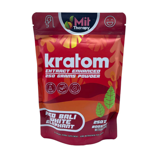 Mit Therapy Red Bali + White Elephant Kratom Powder