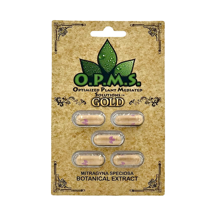 O.P.M.S. Gold Kratom Extract Capsules