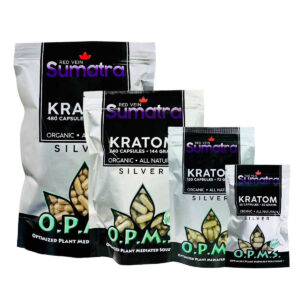OPMS Silver Red Sumatra Kratom Capsules