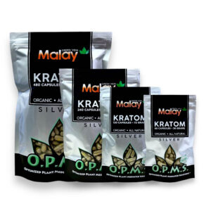 OPMS Silver Malay Kratom Capsules