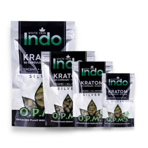 OPMS Silver White Indo Kratom Capsules