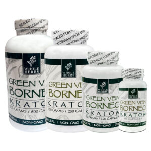 Whole Herbs Green Vein Borneo Kratom Capsules