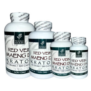 Whole Herbs Red Maeng Da Kratom Capsules