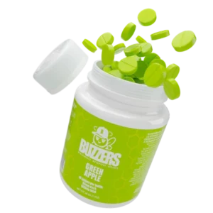 Buzzers Bottle 10ct 500mg Green Apple