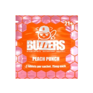Buzzers Tabs 2ct 150mg Peach Punch