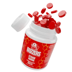Buzzers Bottle 10ct 500mg Strawnanna