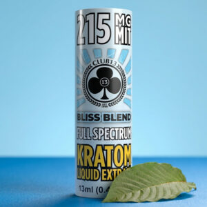 Club 13 Bliss Blend Kratom Liquid Extract 215 mg MIT 13 ml bottle