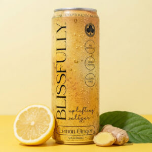 Club 13 Blissfully Lemon Ginger Kratom Seltzer 20 mg MIT 12 oz can